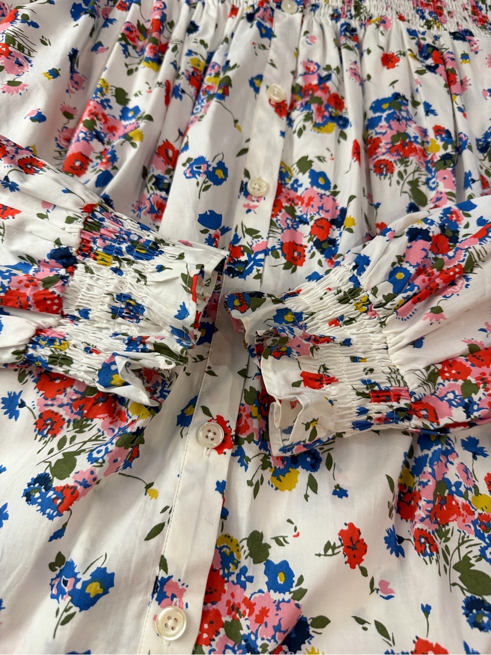 BODEN Helena Cotton Blouse White Floral 8 - Picture 13 of 13